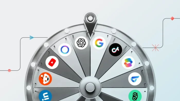 مختلف مارکیٹنگ چینلز دکھانے والا گرافک۔