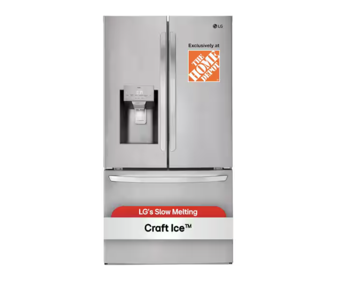 LG 3 دروازوں والا فرانسیسی دروازے کا ریفریجریٹر