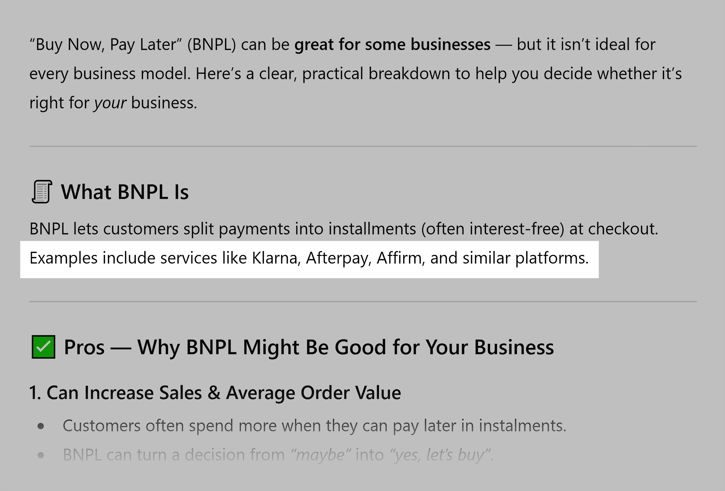 ChatGPT - BNPL فراہم کنندہ ChatGPT - BNPL فراہم کنندہ