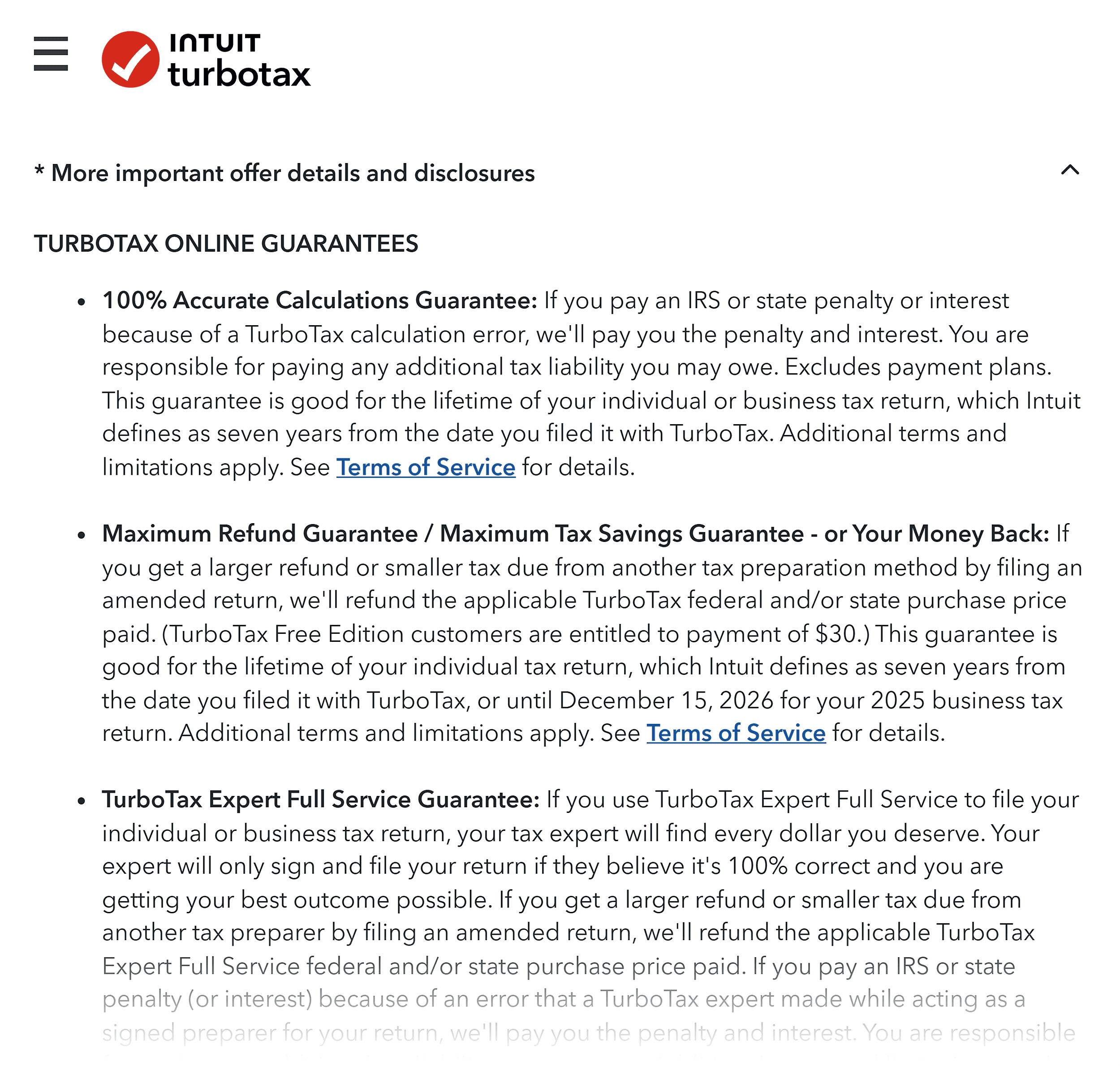 Intuit Turbotax - لینڈنگ پیج Intuit Turbotax - لینڈنگ پیج