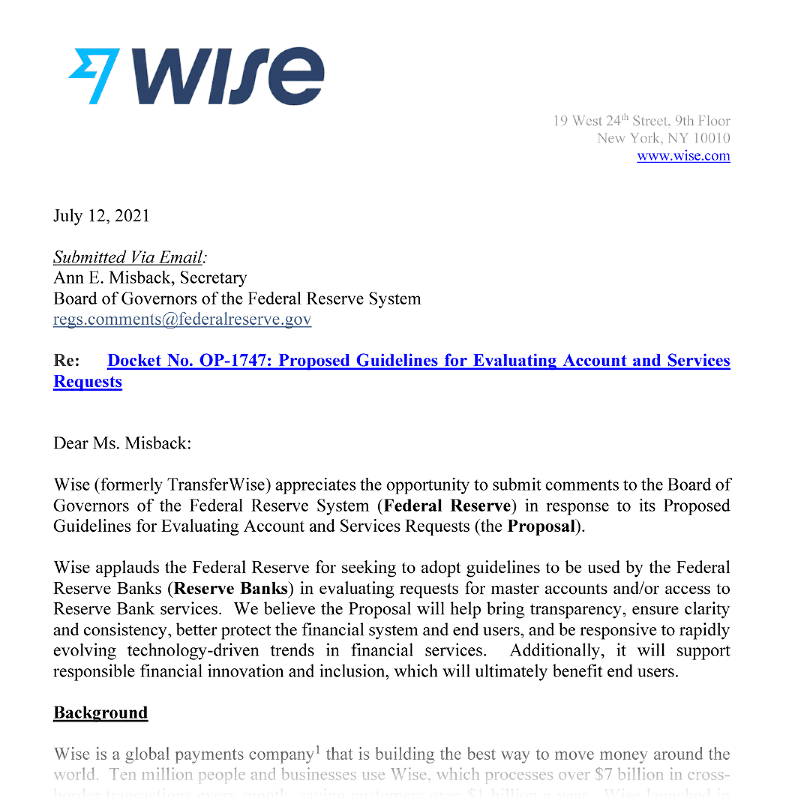 فیڈرل ریزرو - وائز فیڈرل ریزرو - وائز