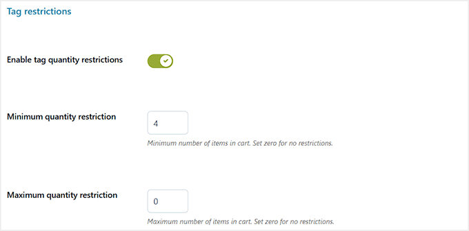 YITH میں ٹیگ پابندیوں کو فعال کریں۔ YITH میں ٹیگ پابندیوں کو فعال کریں۔