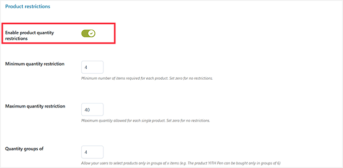 YITH میں عالمی مصنوعات کی پابندیاں ترتیب دیں۔ YITH میں عالمی مصنوعات کی پابندیاں ترتیب دیں۔