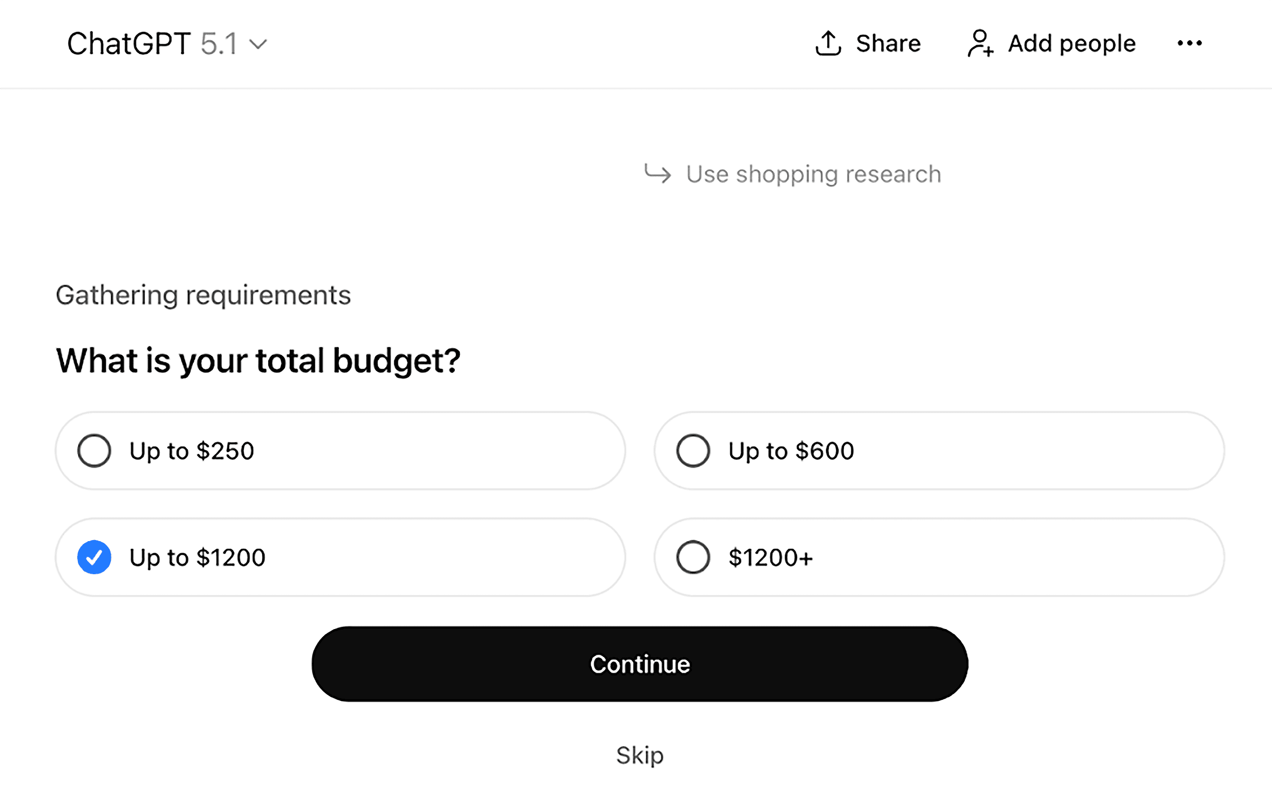ChatGPT - لیوریج شاپنگ سروے ChatGPT - لیوریج شاپنگ سروے