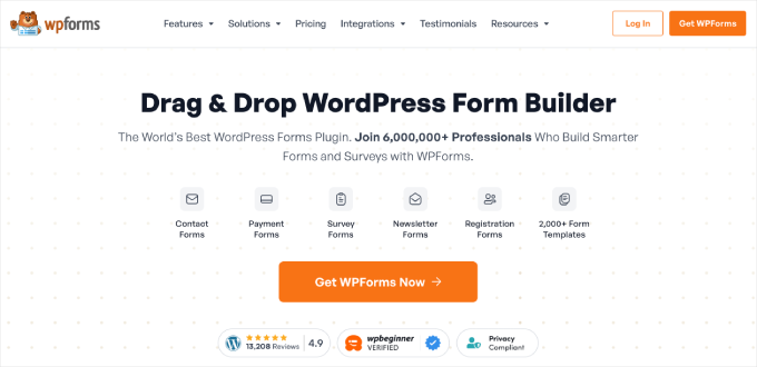 wpforms-homepage WPForms ہوم پیج