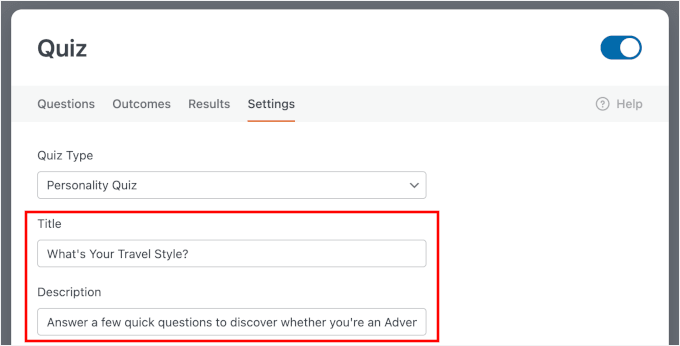 شخصیت کوئز کا عنوان اور تفصیل شامل کریں۔ شخصیت کوئز کا عنوان اور تفصیل شامل کریں۔