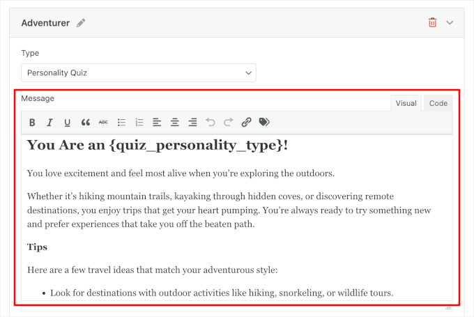 نتیجہ کا پیغام لکھیں۔ نتیجہ کا پیغام لکھیں۔