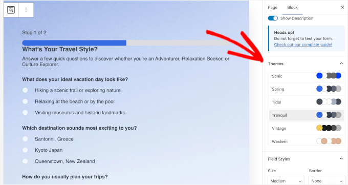 اپنے کوئز میں تھیم کا اطلاق کرنا اپنے کوئز میں تھیم کا اطلاق کرنا
