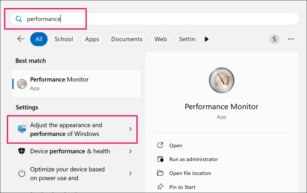 1776175902 135 بہتر کارکردگی کے لیے ونڈوز 11 میں بصری اثرات کو