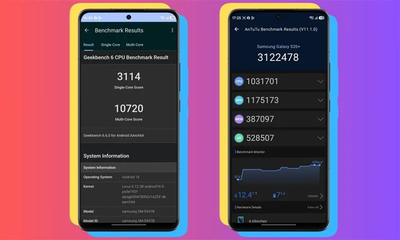 Samsung S26 Plus جائزہ: مسلسل بورنگ 22 S26 Plus کارکردگی