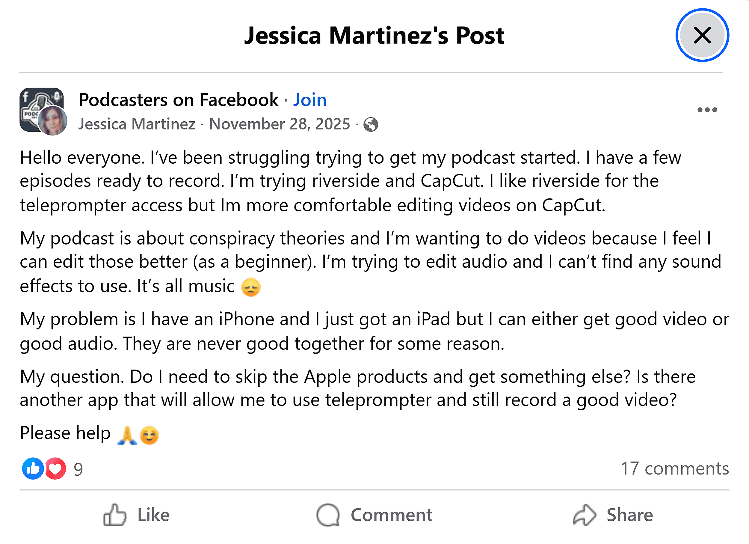 Facebook - Podcaster Facebook پر Facebook - Podcaster Facebook پر