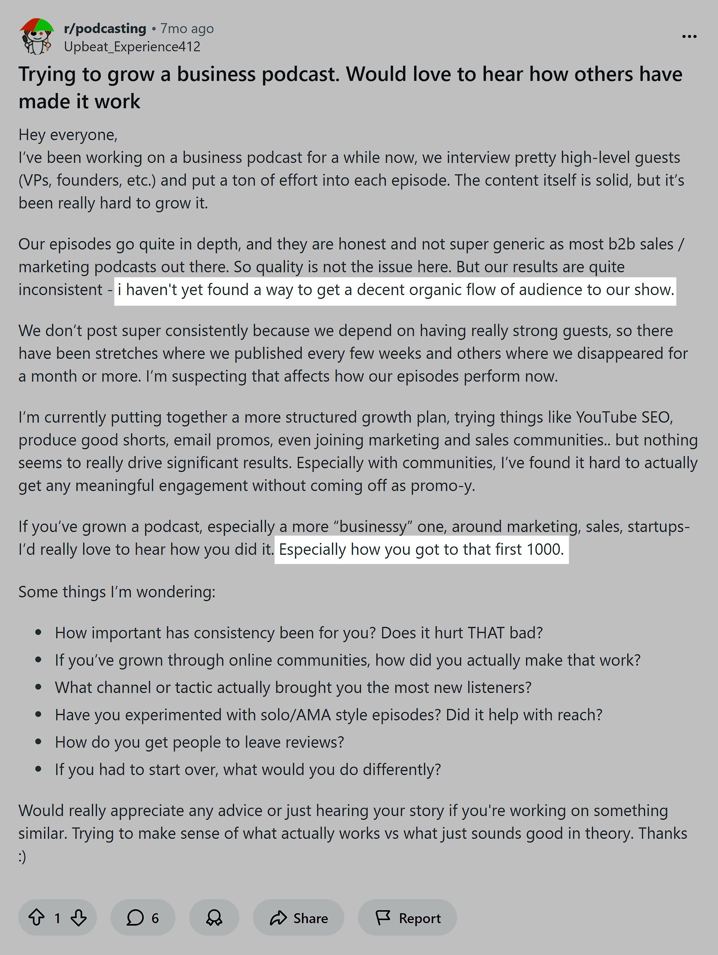 Reddit - پوڈ کاسٹ مارکیٹنگ Reddit - پوڈ کاسٹ مارکیٹنگ