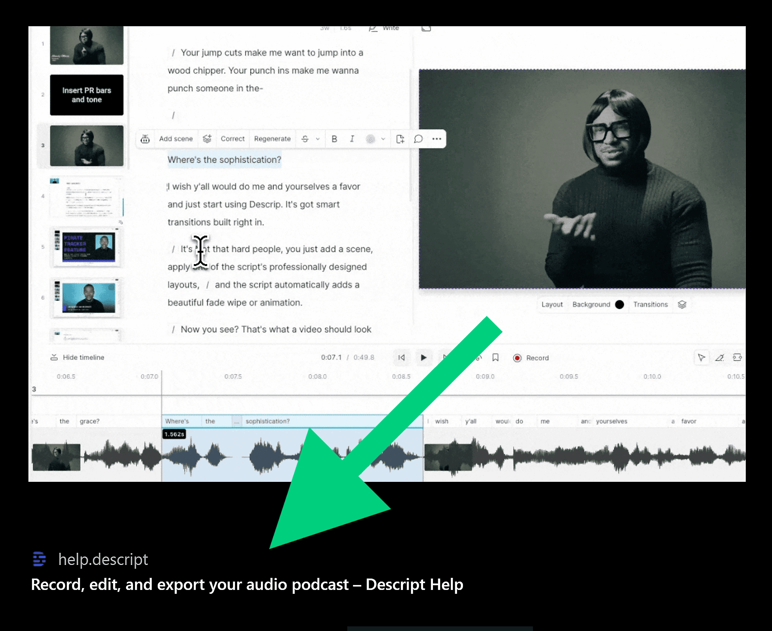 چیٹ جی پی ٹی - ڈسکرپٹ سائٹ سے واپس لنک کریں۔