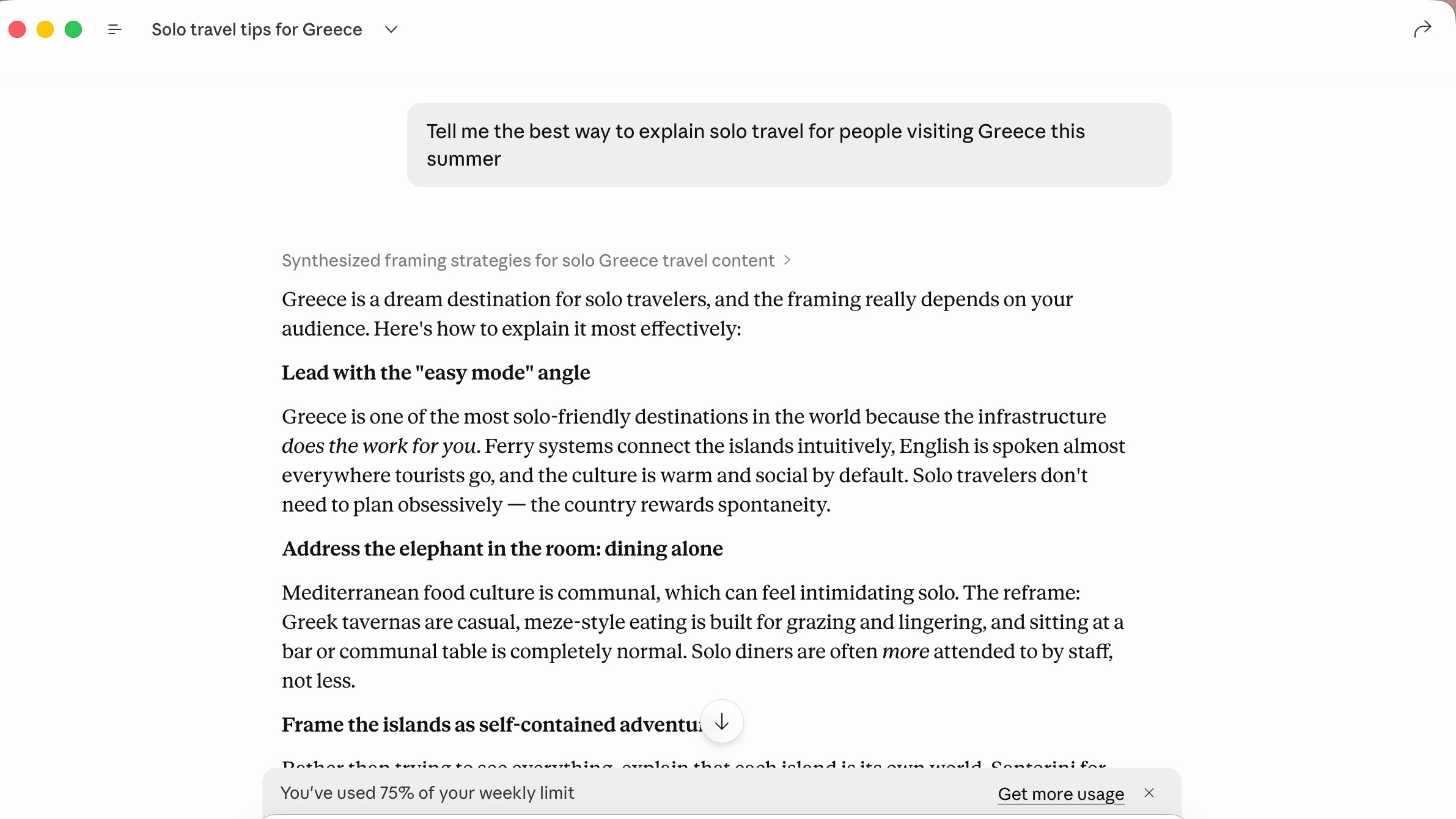 کلاڈ کی مثال