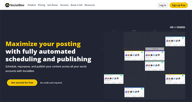 سوشل بی شیڈول ہوم پیج