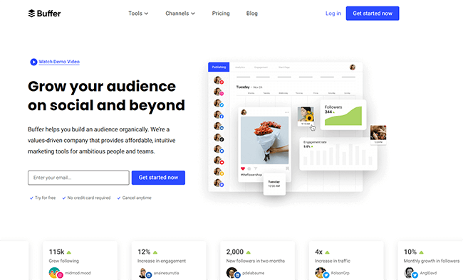 بفر ہوم پیج