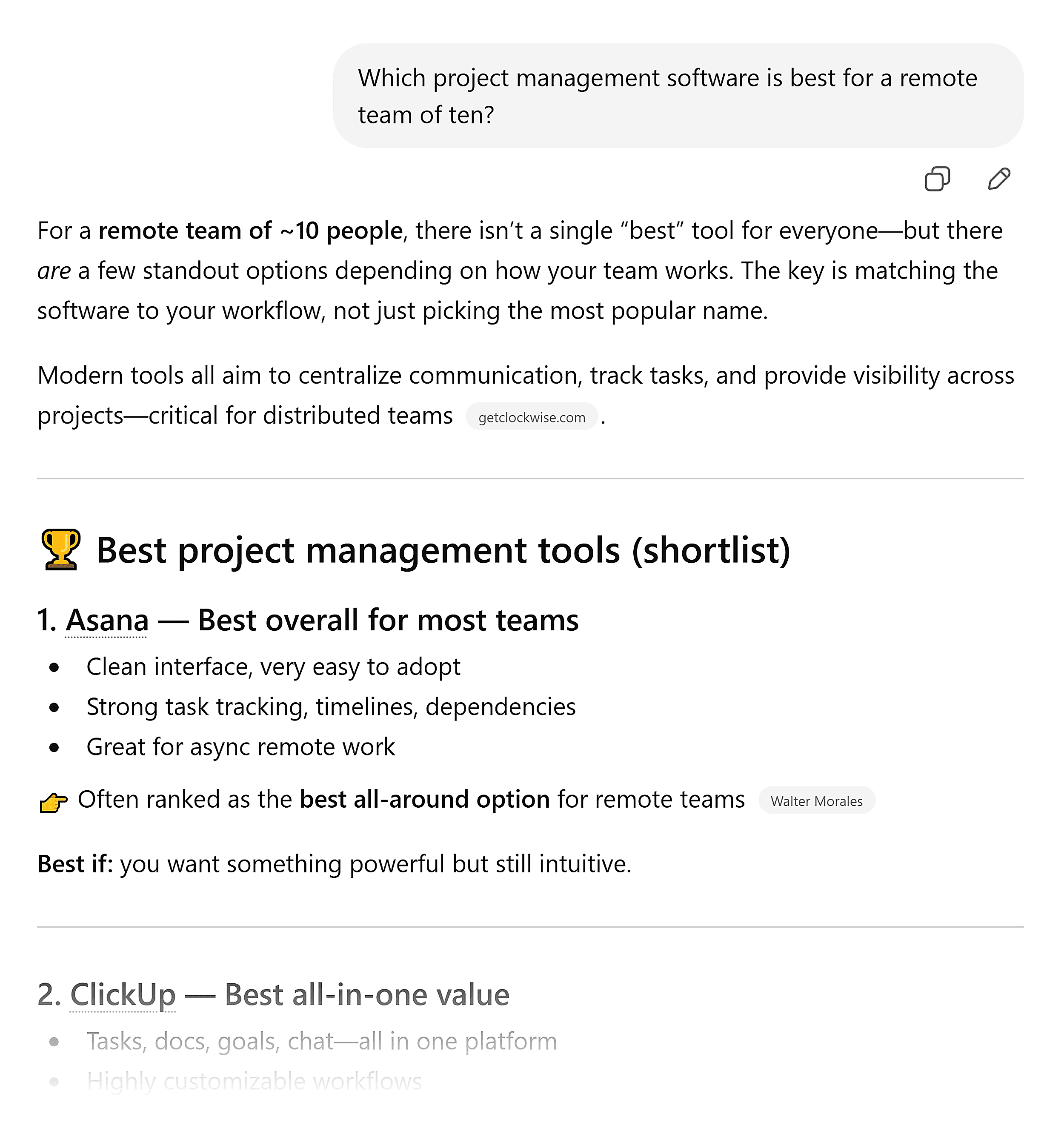 چیٹ جی پی ٹی - بہترین مینجمنٹ سوفٹ ویئر