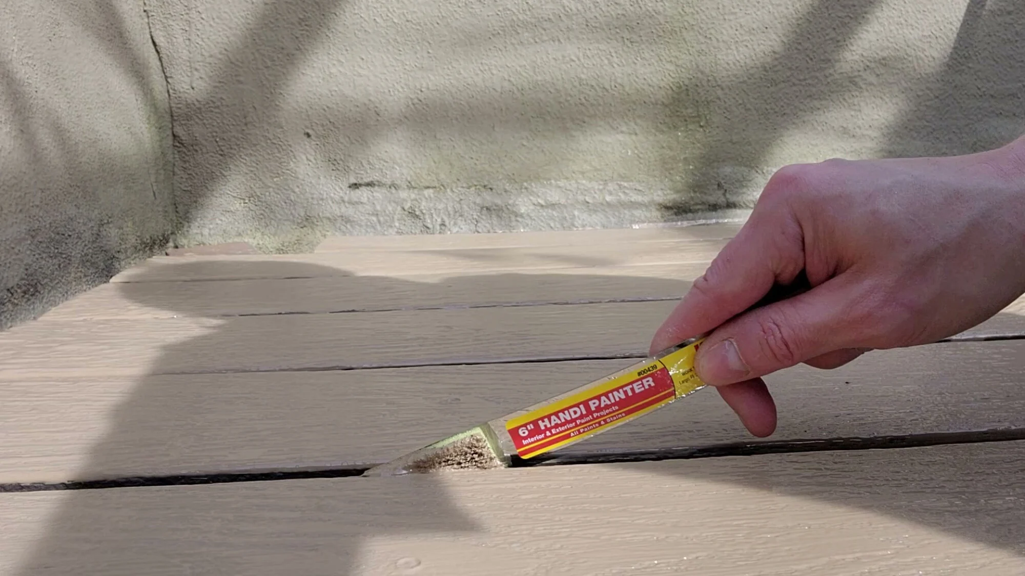 ڈیک پر بینڈر پیڈ استعمال کریں۔