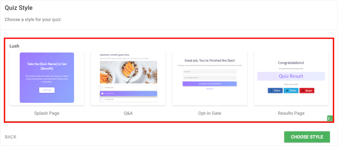 اپنا کوئز اسٹائل منتخب کریں۔