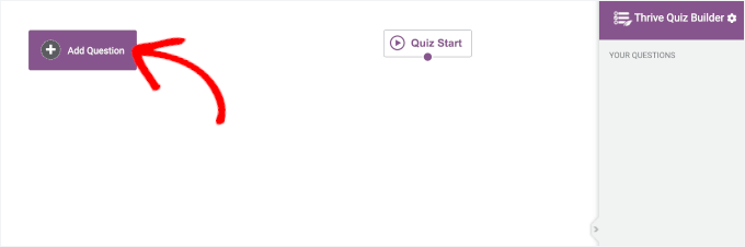 کوئز مینیجر میں سوال شامل کرنے کے لیے کلک کریں۔