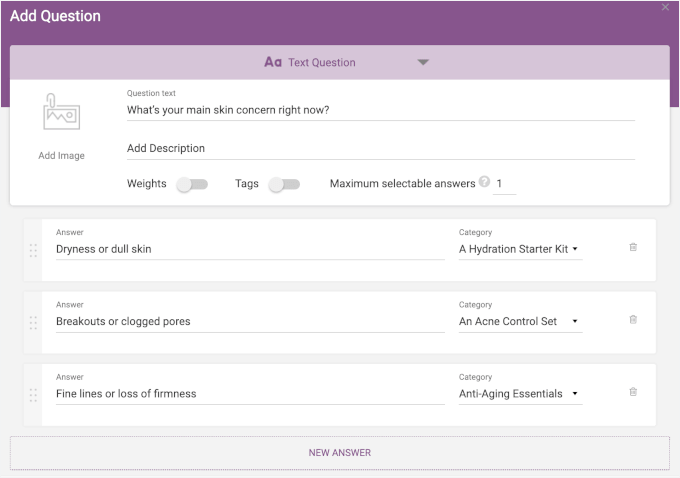 سوالات، جوابات اور نقشے شامل کریں۔