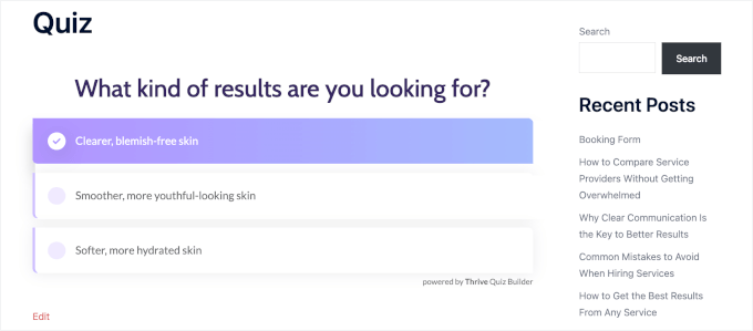 پروڈکٹ کوئز ٹیسٹ