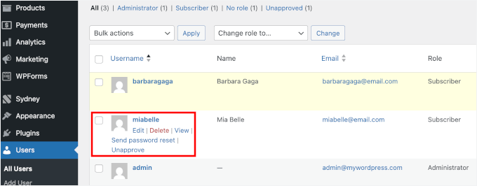 خودکار طور پر تفویض کردہ سبسکرائبرز کے لیے غیر مجاز لنک