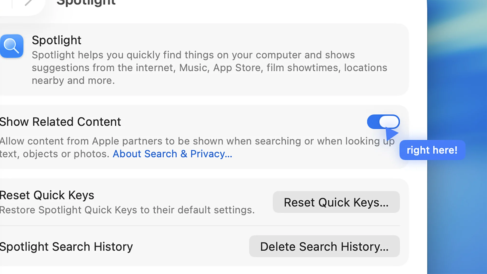 macOS کے لیے کلک