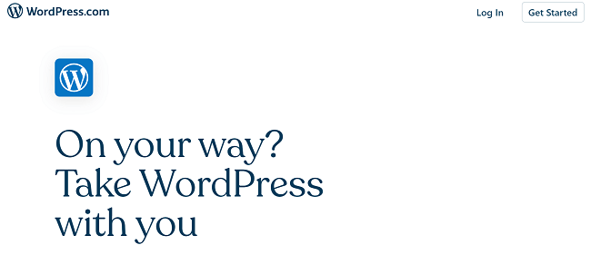 WordPress.com ہوم پیج