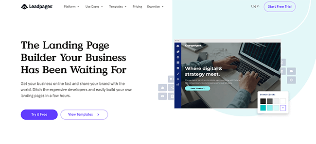 لیڈ پیجز ہوم پیج - لینڈنگ پیج