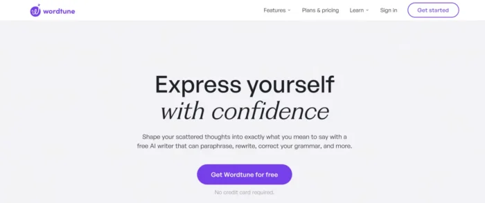 Wordtune AI دوبارہ لکھنے کا آلہ