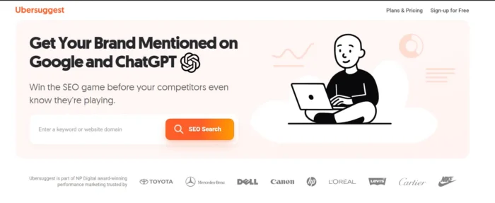 Ubersuggest SEO ٹول کے مسائل کاپی رائٹنگ کی مثالیں۔
