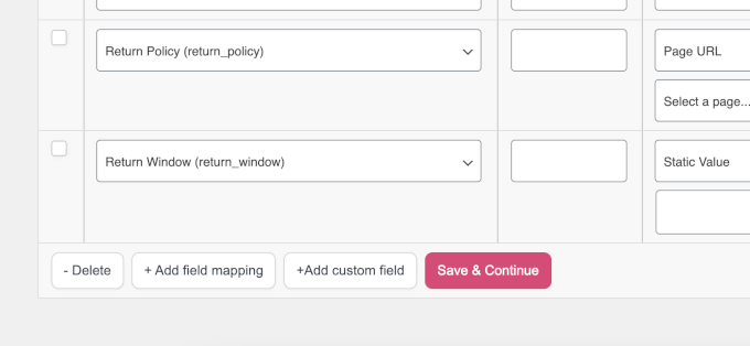 حسب ضرورت فیلڈز شامل کریں۔