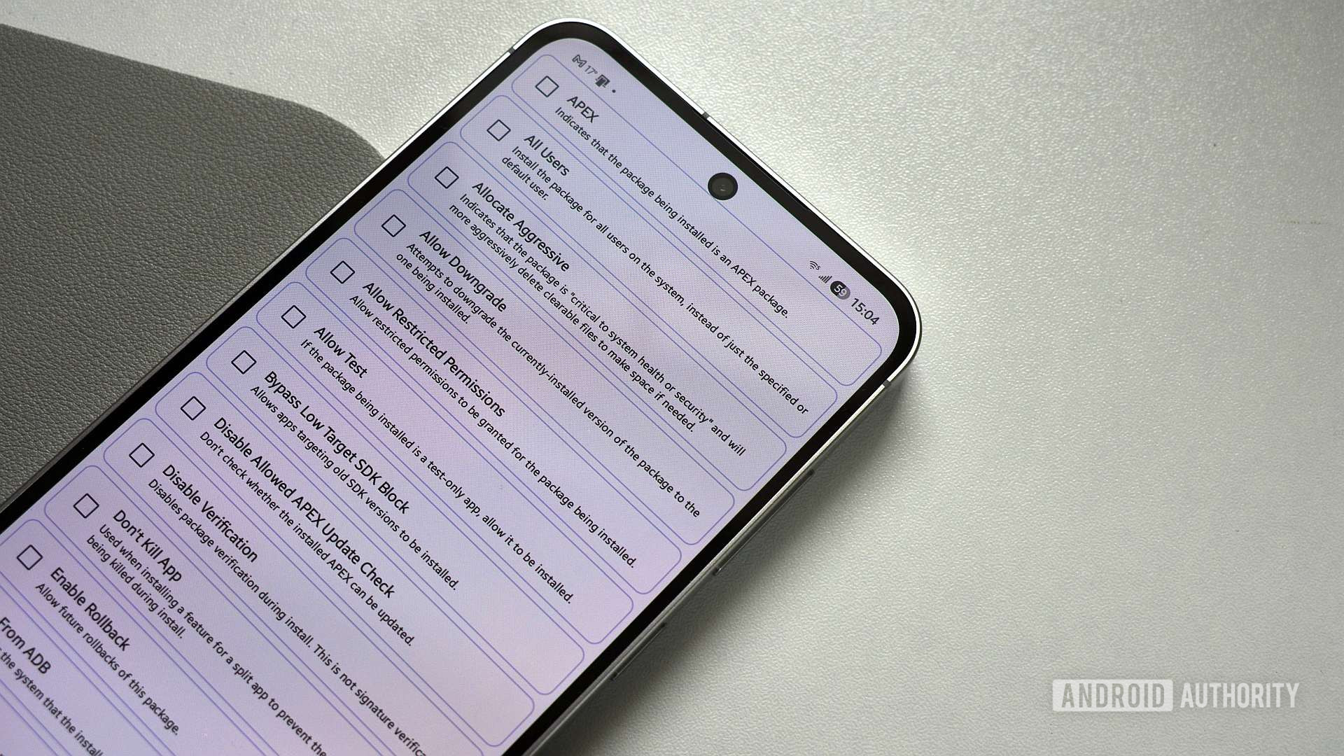 اختیاری طور پر انسٹال کردہ اینڈرائیڈ ایپ شیزوکو 1