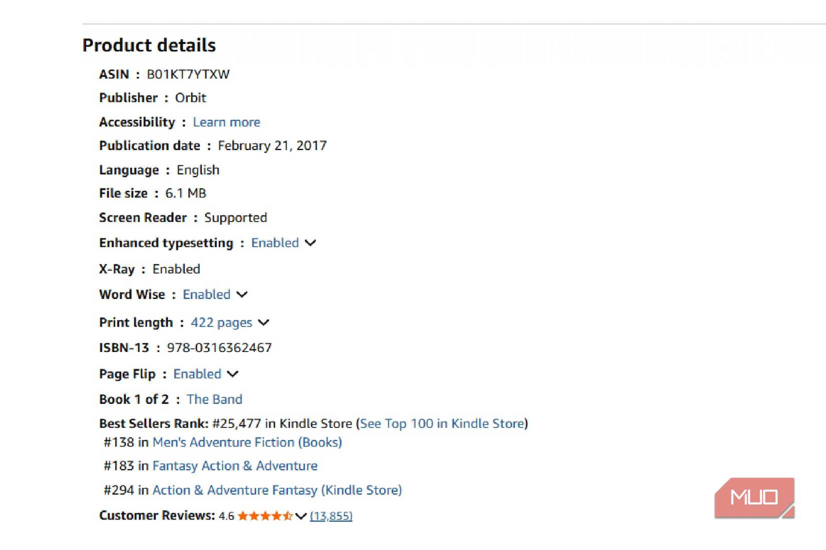 جلانے والی کتاب کی تفصیل ایمیزون