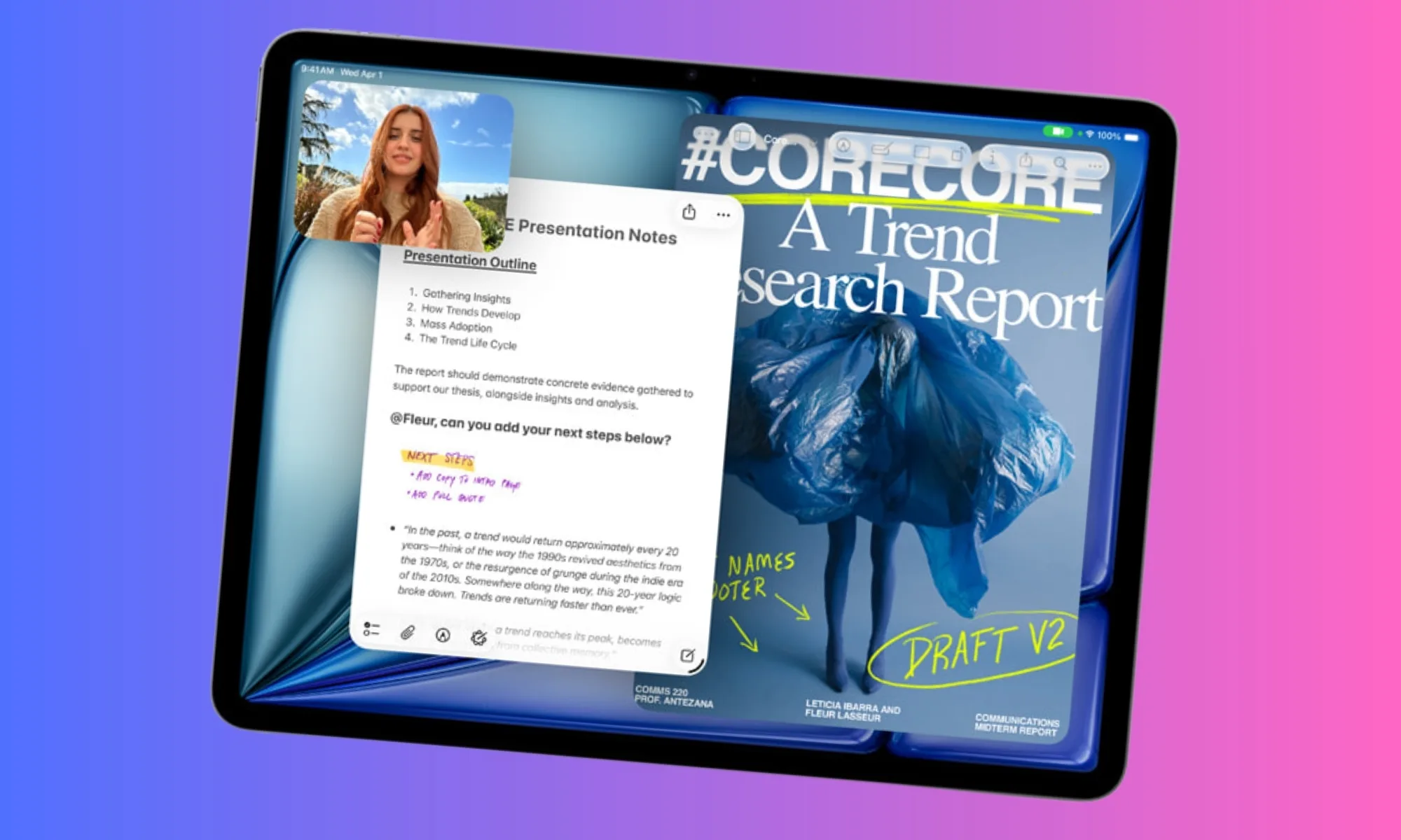 ایم 4 چپ کے ساتھ آئی پیڈ ایئر