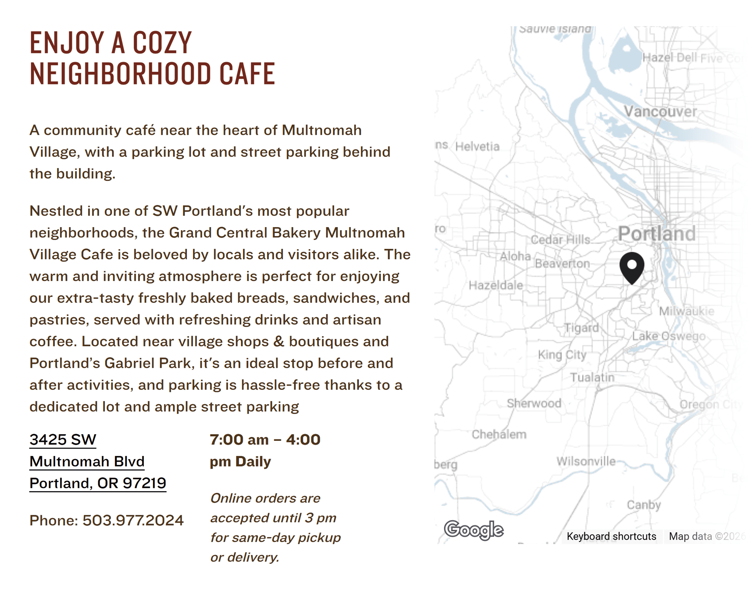 گرینڈ سینٹرل بیکری - ملتانہ گاؤں