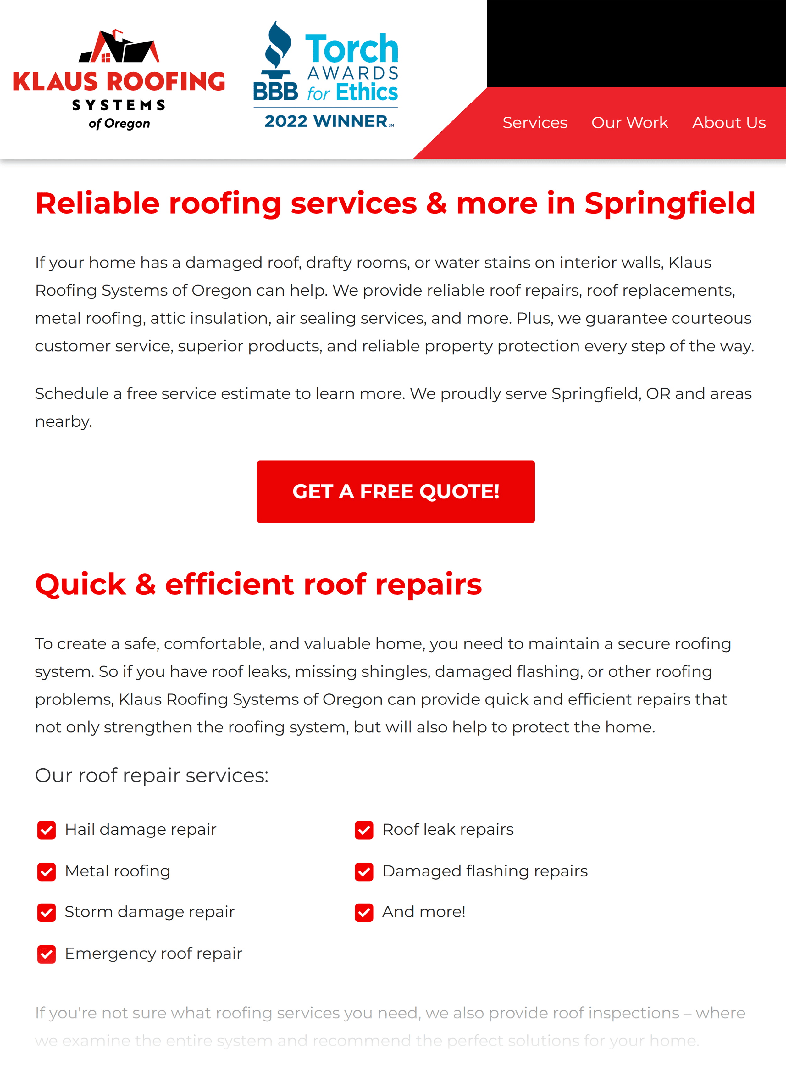 اوریگون میں کلاؤس روفنگ