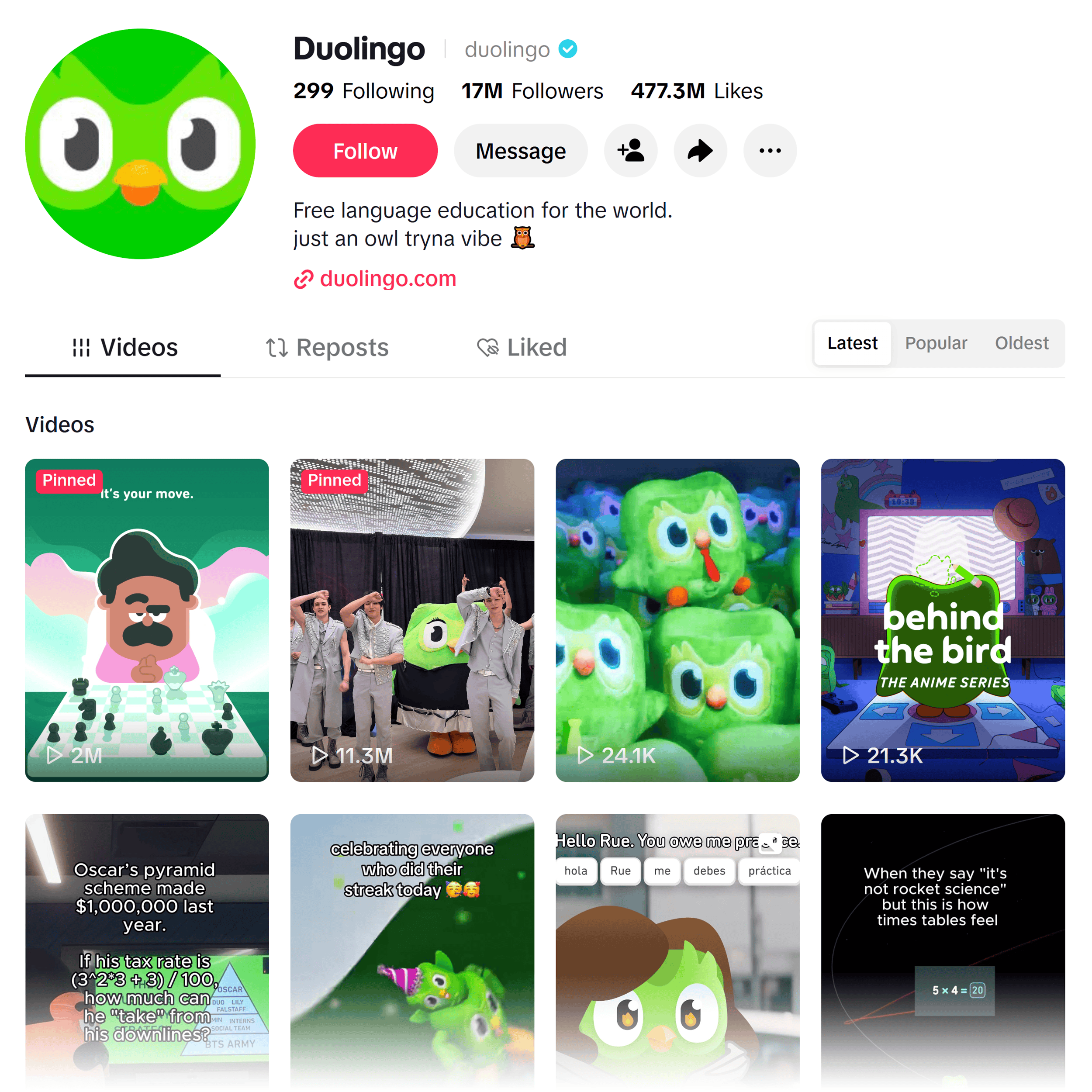 TikTok - Duolingo