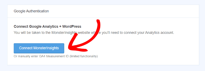 MonsterInsights کنکشن
