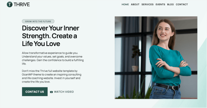 OceanWP پھلتا پھولتا ہے۔