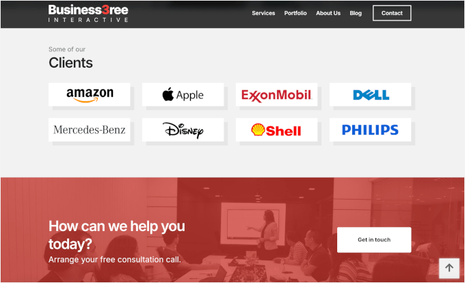 Business3ee تھیم میں سگنلز پر اعتماد کریں۔