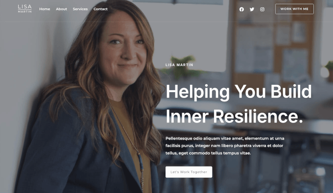 آسٹرا کی کوچنگ/کنسلٹنگ اسٹارٹر سائٹ