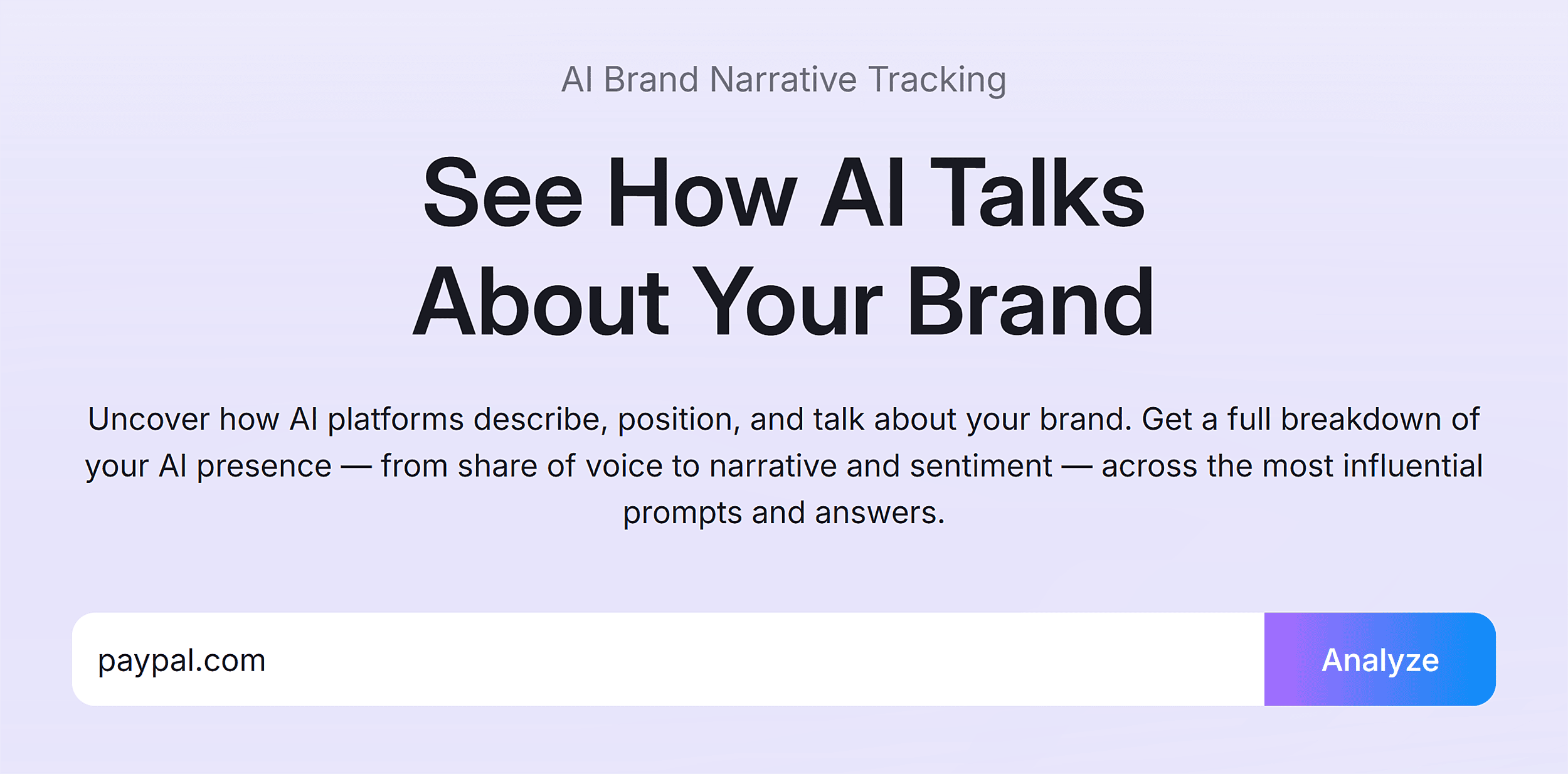 AI SEO - برانڈ کی کارکردگی