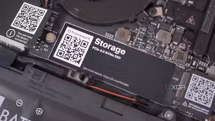 فریم ورک لیپ ٹاپ کے لیے PCIe 4.0 NVMe SSD امیج۔