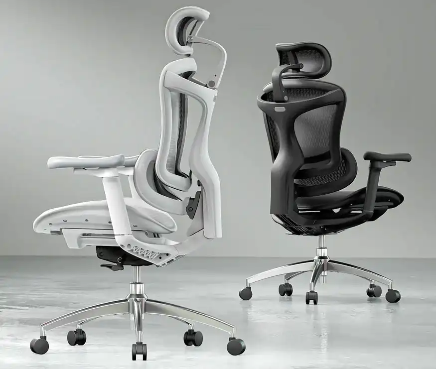 Sihu C300 Ergonomic کرسی سفید اور سیاہ