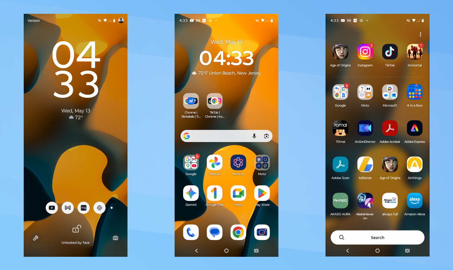 Motorola Razr Fold جائزہ اسکرین شاٹ۔