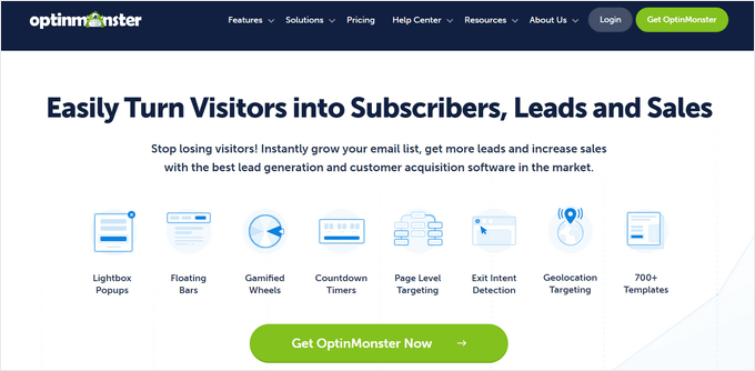 OptinMonster لیڈ جنریشن سافٹ ویئر