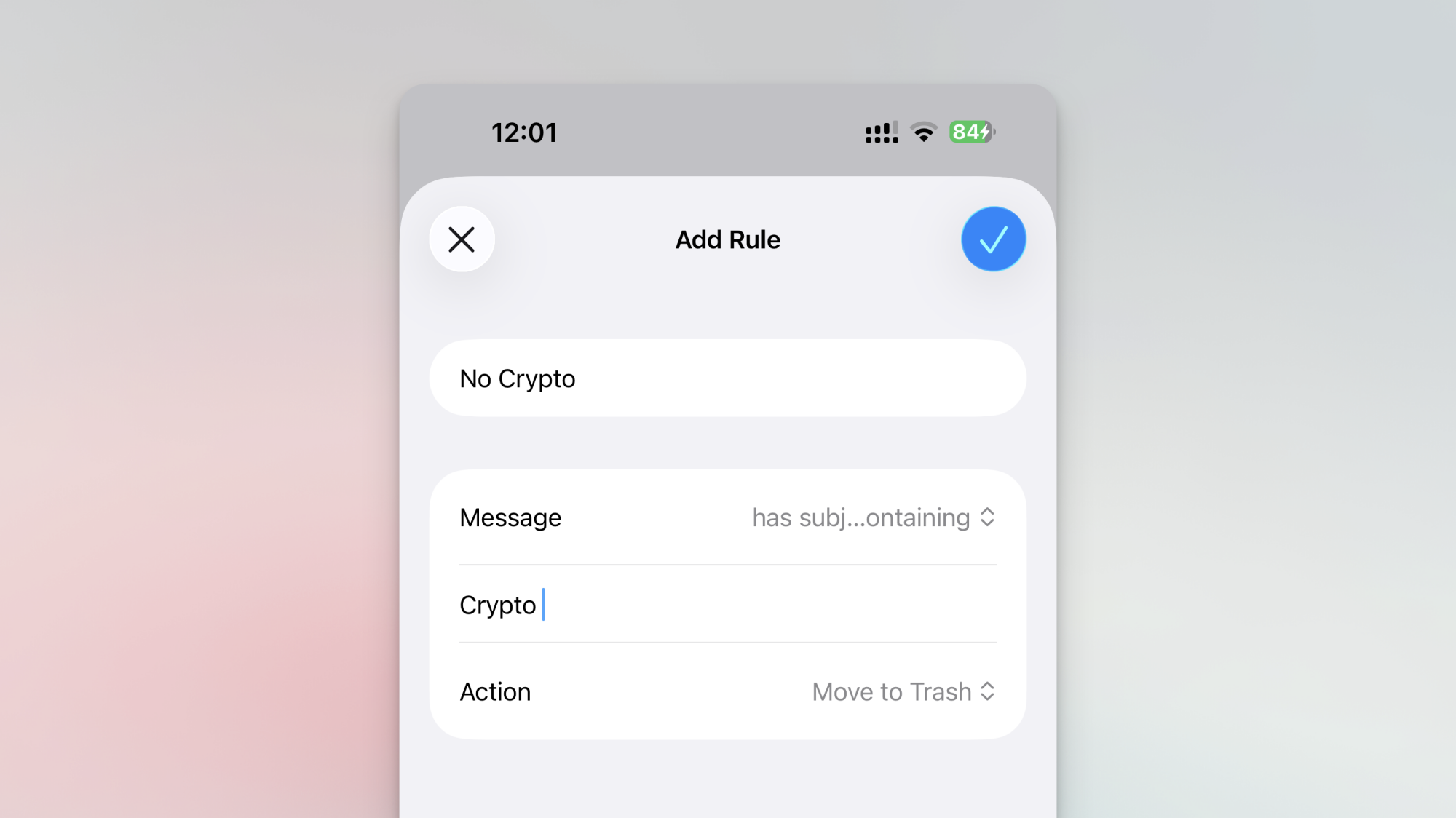 iCloud Mail میں خفیہ کاری کے کوئی اصول نہیں ہیں۔