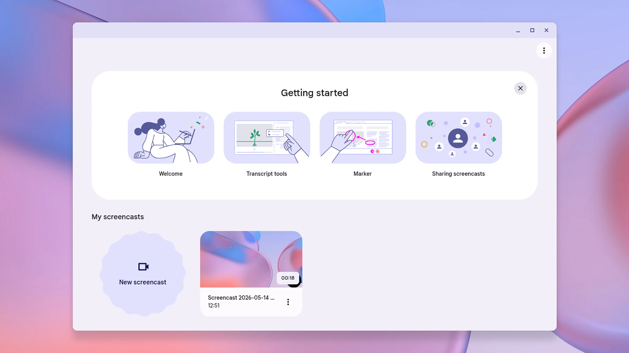 ChromeOS اسکرین کاسٹ